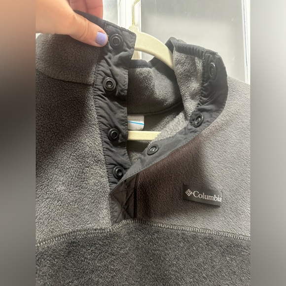 Men’s Columbia Pull Over Grey Fleece Jacket - Picture 6 of 7